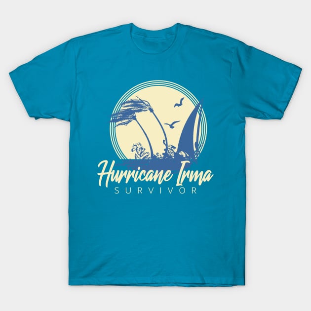 Hurricane Irma Survivor T-Shirt by Etopix